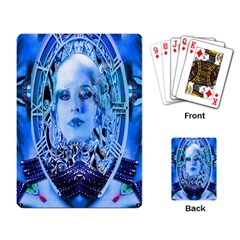 Clockwork Blue Playing Card by icarusismartdesigns