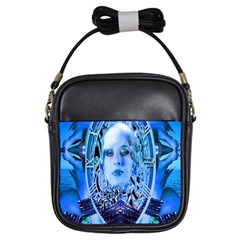 Clockwork Blue Girls Sling Bags by icarusismartdesigns