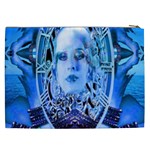 Clockwork Blue Cosmetic Bag (XXL)  Back