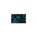 Turquoise Hearts Satin Scarf (Oblong)
