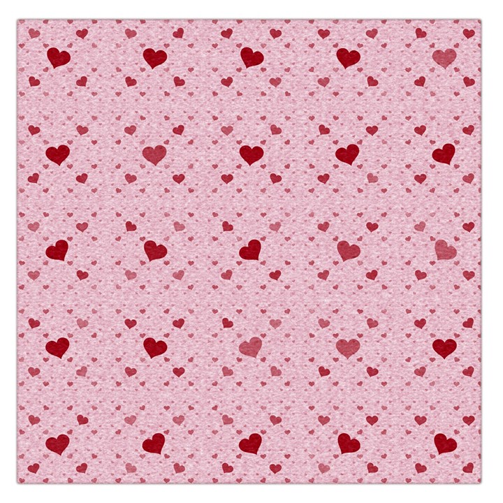 Heart Squares Large Satin Scarf (Square)