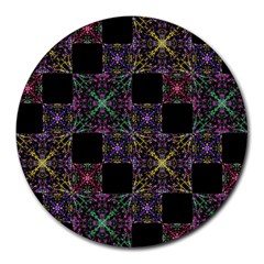 Ornate Boho Patchwork Round Mousepads