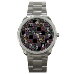 Ornate Boho Patchwork Sport Metal Watch