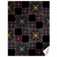 Ornate Boho Patchwork Canvas 36  X 48   by dflcprints