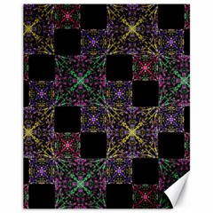 Ornate Boho Patchwork Canvas 11  X 14   by dflcprints