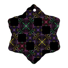 Ornate Boho Patchwork Ornament (Snowflake) 