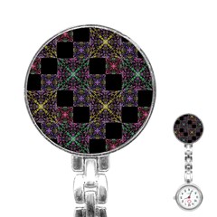 Ornate Boho Patchwork Stainless Steel Nurses Watch by dflcprints