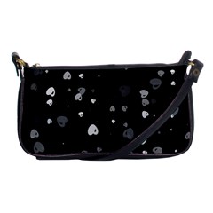 Black And White Hearts Shoulder Clutch Bags by TRENDYcouture