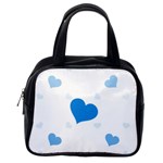 Blue Hearts Classic Handbags (One Side)