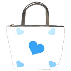 Blue Hearts Bucket Bags by TRENDYcouture