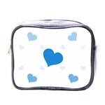 Blue Hearts Mini Toiletries Bags