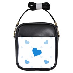 Blue Hearts Girls Sling Bags by TRENDYcouture