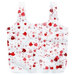 Bubble Hearts Full Print Recycle Bags (l)  by TRENDYcouture