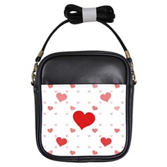 Centered Heart Girls Sling Bags by TRENDYcouture