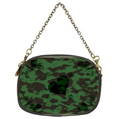 Green Camo Hearts Chain Purses (two Sides)  by TRENDYcouture