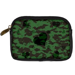 Green Camo Hearts Digital Camera Cases by TRENDYcouture