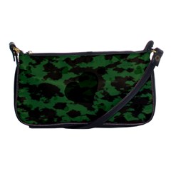 Green Camo Hearts Shoulder Clutch Bags by TRENDYcouture