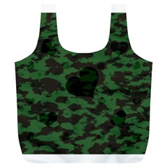 Green Camo Hearts Full Print Recycle Bags (l)  by TRENDYcouture