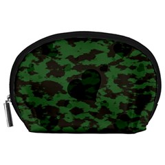 Green Camo Hearts Accessory Pouches (large)  by TRENDYcouture