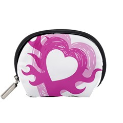 Hot Pink Love Accessory Pouches (small)  by TRENDYcouture