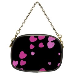 Pink Hearts Chain Purses (two Sides)  by TRENDYcouture