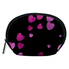 Pink Hearts Accessory Pouches (medium)  by TRENDYcouture