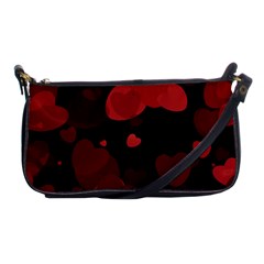 Red Hearts Shoulder Clutch Bags by TRENDYcouture