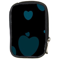 Teal Hearts Compact Camera Cases by TRENDYcouture