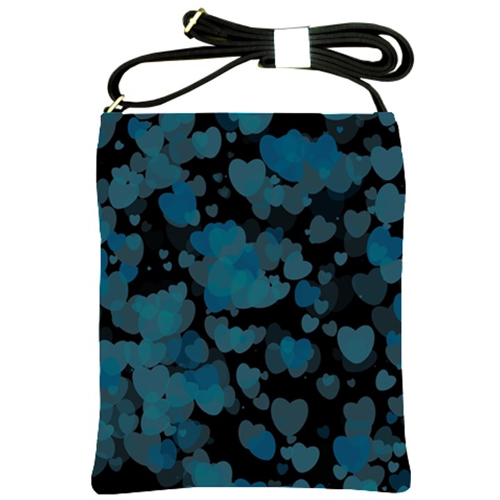 Turquoise Hearts Shoulder Sling Bags