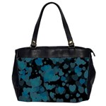 Turquoise Hearts Office Handbags (2 Sides) 