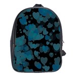 Turquoise Hearts School Bags (XL) 