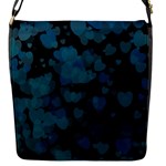 Turquoise Hearts Flap Messenger Bag (S)