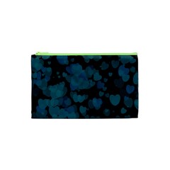 Turquoise Hearts Cosmetic Bag (xs) by TRENDYcouture