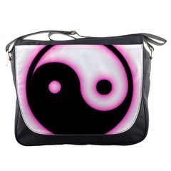 Yin Yang Glow Messenger Bags by TRENDYcouture