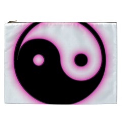 Yin Yang Glow Cosmetic Bag (xxl)  by TRENDYcouture