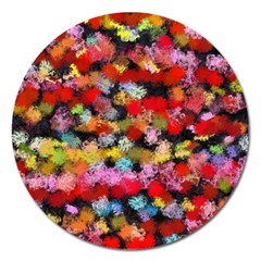 Colorful Brush Strokes                                             			magnet 5  (round) by LalyLauraFLM