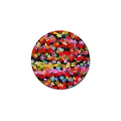 Colorful Brush Strokes                                             			golf Ball Marker (4 Pack) by LalyLauraFLM