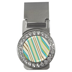 Bent Stripes                                               			money Clip (cz) by LalyLauraFLM