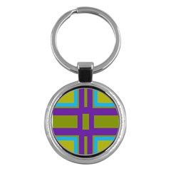 Angles And Shapes                                                 			key Chain (round) by LalyLauraFLM