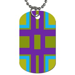 Angles And Shapes                                                 			dog Tag (one Side) by LalyLauraFLM