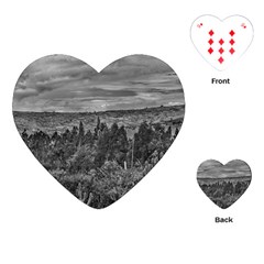 Ecuador Landscape Scene At Andes Range Playing Cards (heart)  by dflcprints