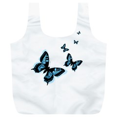 Butterflies Full Print Recycle Bags (l)  by TRENDYcouture