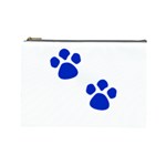 Blue Paws Cosmetic Bag (Large) 