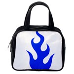 Blue Flames Classic Handbags (One Side)