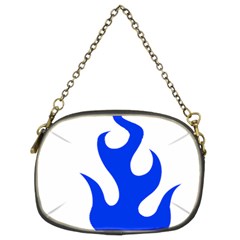 Blue Flames Chain Purses (two Sides)  by TRENDYcouture