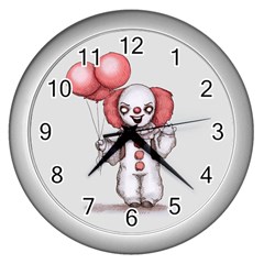 They All Float Wall Clocks (Silver) 