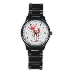 They All Float Stainless Steel Round Watch