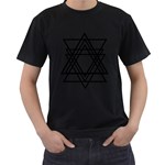 Triangles Men s T-Shirt (Black)