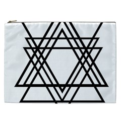 Triangles Cosmetic Bag (xxl)  by TRENDYcouture