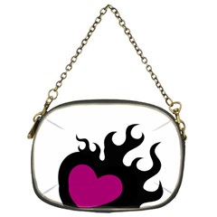 Heartflame Chain Purses (one Side)  by TRENDYcouture